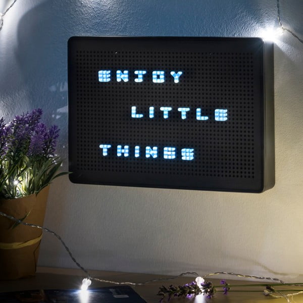 Melns LED gaismas dēlis ar burtiem InnovaGoods-image-4