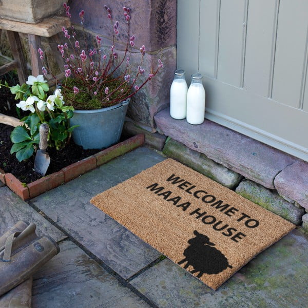 Kokosšķiedras kājslauķis 40x60 cm Welcome to Maaa House – Artsy Doormats-image-3