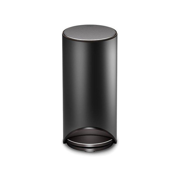 Matēti melna metāla atkritumu tvertne ar pedāli 30 l Arc – Joseph Joseph