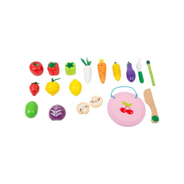Legler Augļu un dārzeņu koka rotaļlietu komplekts ar Velcro-image-3