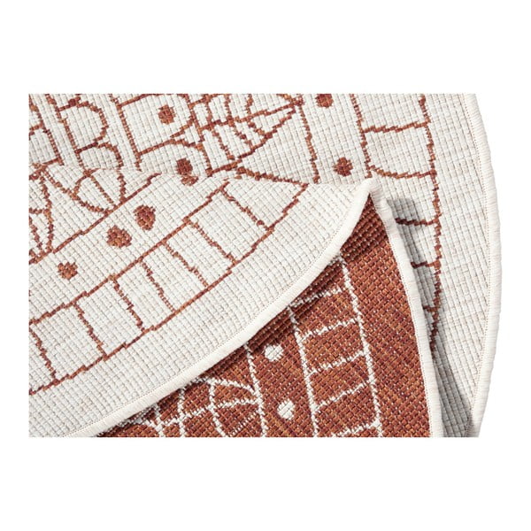 Sarkans āra paklājs NORTHRUGS Porto, ø 140 cm-image-3