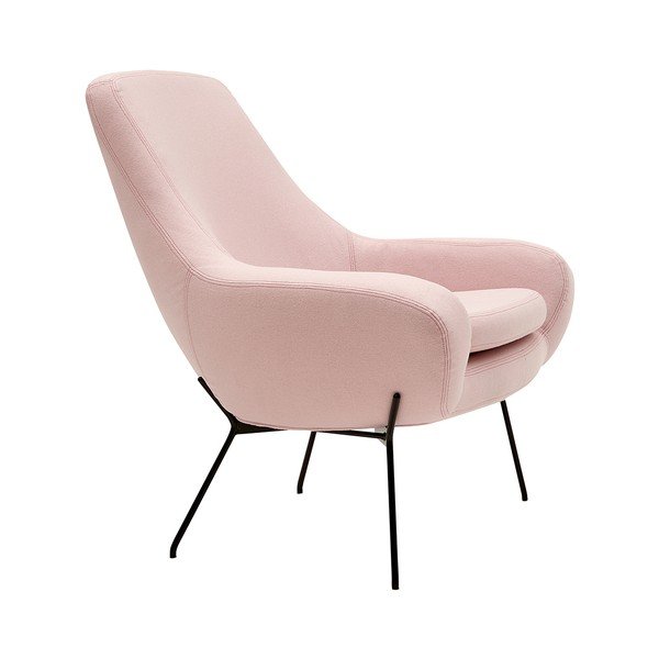 Gaiši rozā atpūtas krēsls Softline Noomi-image-3
