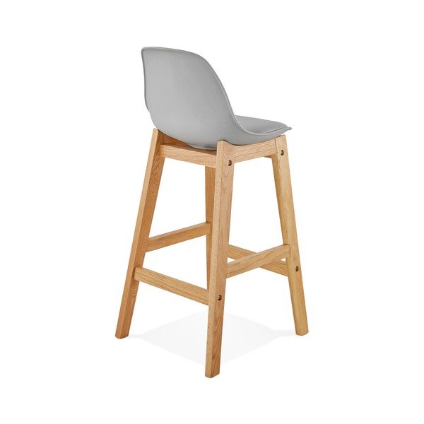 Pelēks bāra krēsls Kokoon Elody, augstums 86,5 cm-image-1