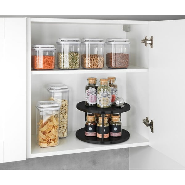 Melns garšvielu organizators Wenko Lazy Susan-image-1