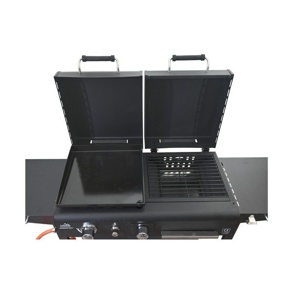 Gāzes/kokogļu grils Domino 2in1 – Cattara-image-4