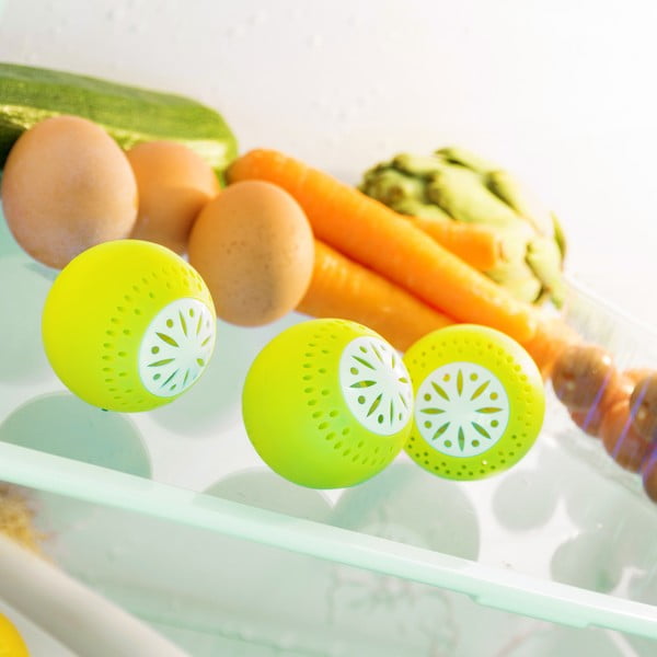 3 ledusskapja bumbiņu komplekts pret aromātu InnovaGoods Anti-odour Fridge Beads-image-1