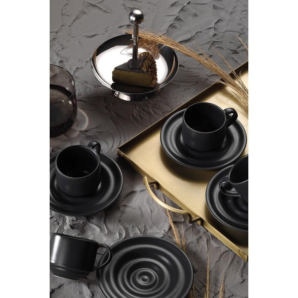 Melnas tasītes (6 gab.) espreso 75 ml – Kütahya Porselen-image-1