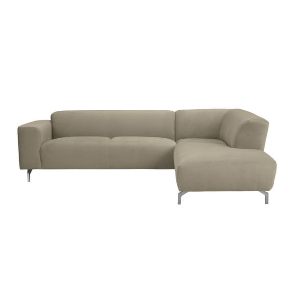 Stūra dīvāns dabīgā krāsā Windsor & Co Sofas Orion, labais stūris