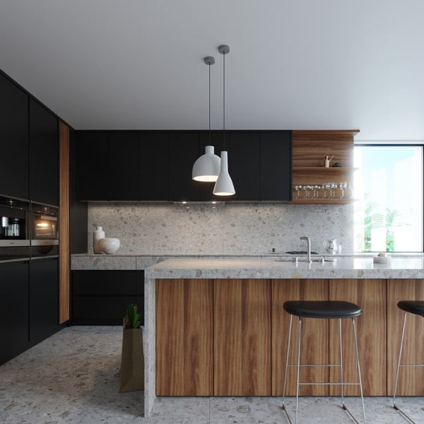 Gaiši pelēka piekaramā lampa ø 28 cm Filippo – Sollux-image-2