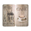 Stikla aizsargplāksnes plītij (2 gab.) Wenko Bistrot, 52 x 30 cm