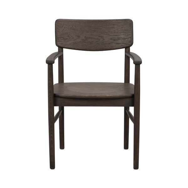 Tumši brūns ozola masīvkoka pusdienu krēsls Maidstone – Rowico-image-2