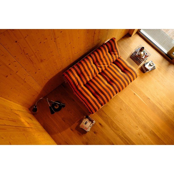 Oranžs/brūns salokāms dīvāns 140 cm Roots – Karup-image-3