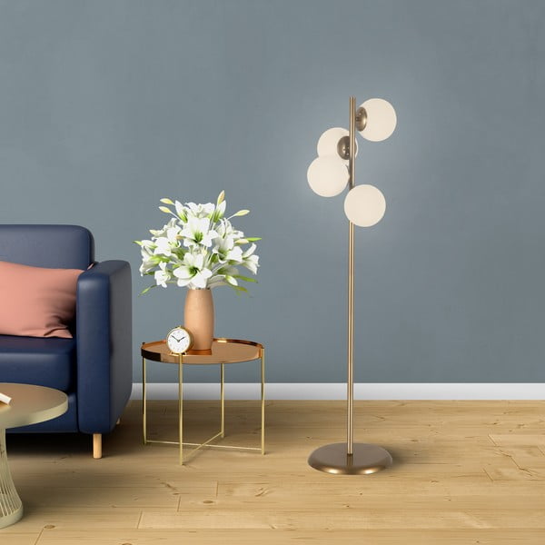 Stāvlampa zelta krāsā Squid Lighting Owl, augstums 130 cm-image-3