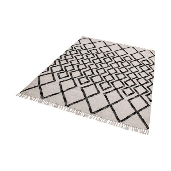 Bēšs un melns paklājs Asiatic Carpets Hackney Diamond, 120 x 170 cm-image-2