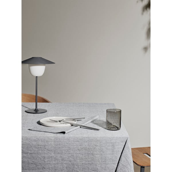 Pelēks kokvilnas galdauts Blomus, 160 x 300 cm-image-1