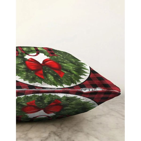 Spilvendrāna ar Ziemassvētku motīvu 43x43 cm – Mila Home-image-1