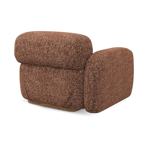 Oranža/brūna modulārā dīvāna daļa (ar kreiso stūri) Ailani – Makamii-image-4