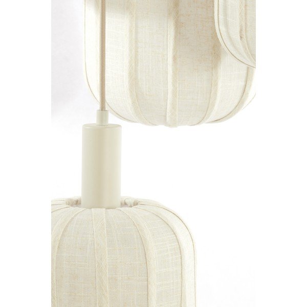 Krēmkrāsas piekaramā lampa ar auduma abažūru ø 50 cm Tufia – Light & Living-image-2
