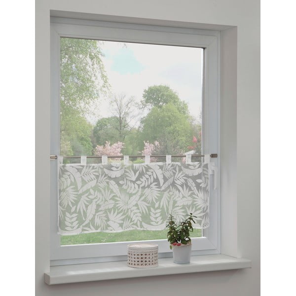 Balts/pelēks dienas aizkars 120x45 cm Calista – Sehlbach-image-1