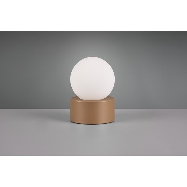 Balta/brūna galda lampa (augstums 17 cm) Countess – Reality-image-3