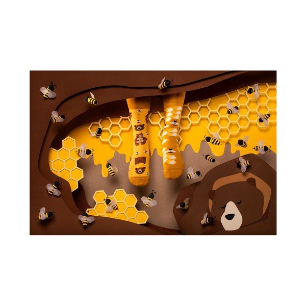 Zeķes Many Mornings Honey Bear, izmērs 43-46-image-1