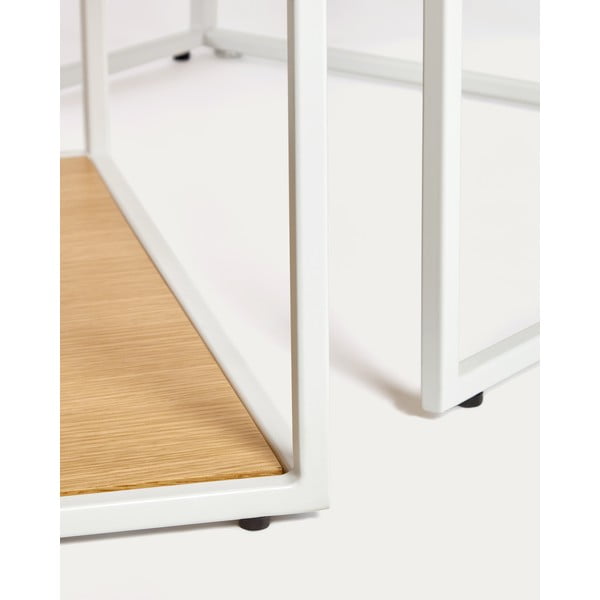 Gaiša dabīga toņa žurnālgaldiņi (2 gab.) ar ozolkoka imitācijas galda virsmu 50x100 cm Yoana – Kave Home-image-2