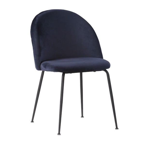 2 zilu samta ēdamistabas krēslu komplekts House Nordic Geneve