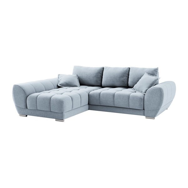 Gaiši zils Windsor & Co Sofas Cloudlet dīvāns, kreisais stūris
