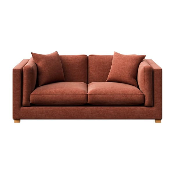 Ķieģeļu sarkans dīvāns 195 cm Pomo – Ame Yens