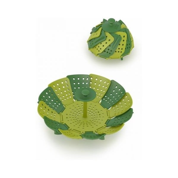 Zaļš dārzeņu tvaicētājs Joseph Joseph Lotus Plus-image-2