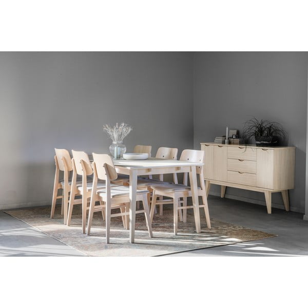 Matēts, lakots ozolkoka ēdamgalds Rowico Filippa, 180 x 90 cm-image-3