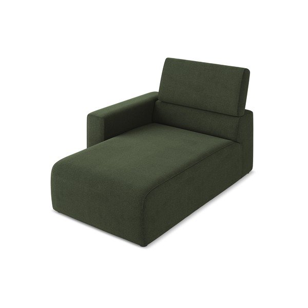 Zaļa modulārā dīvāna daļa (ar kreiso stūri) Kalea – Makamii-image-2