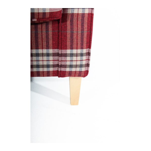 Sarkans rūtains atzveltnes krēsls Max Winzer Lorris-image-2