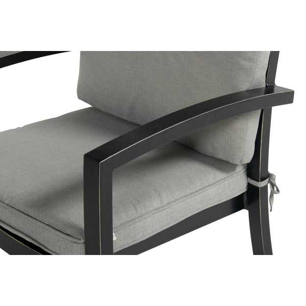 Pelēks metāla dārza krēsls Rosario – Hartman-image-3