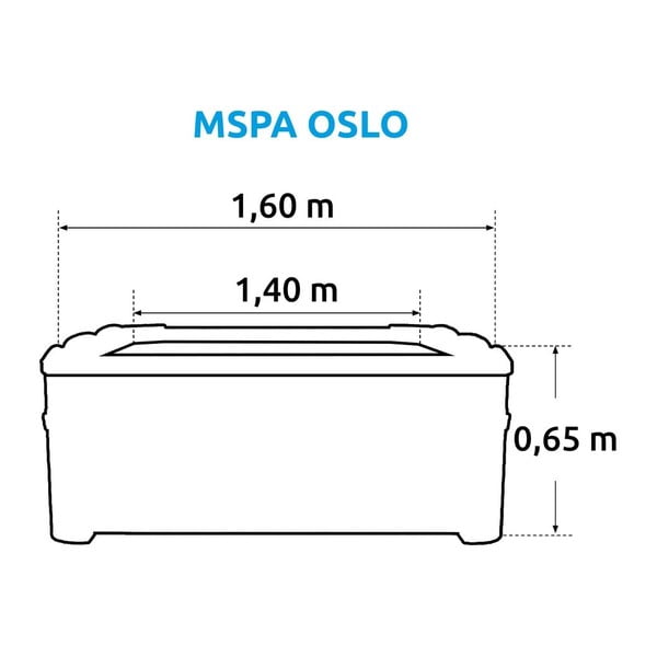Džakuzi ar stabilu konstrukciju 6 personām dziļums 65 cm Oslo – MSPA-image-3