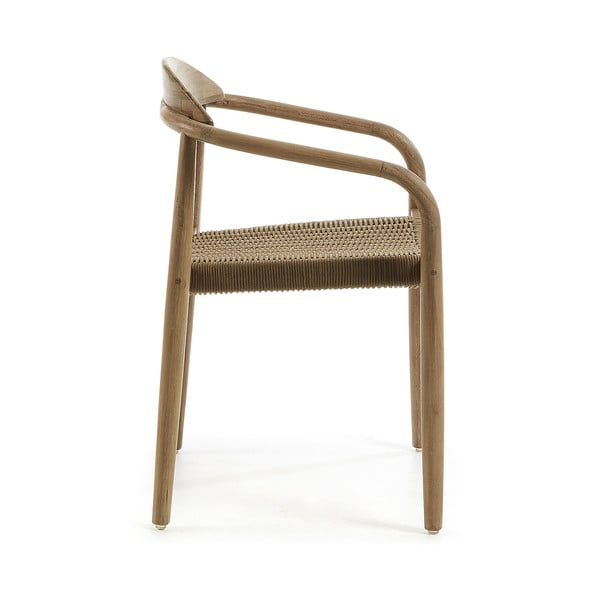 Koka krēsls ar bēšu sēdekli Kave Home Glynis-image-3