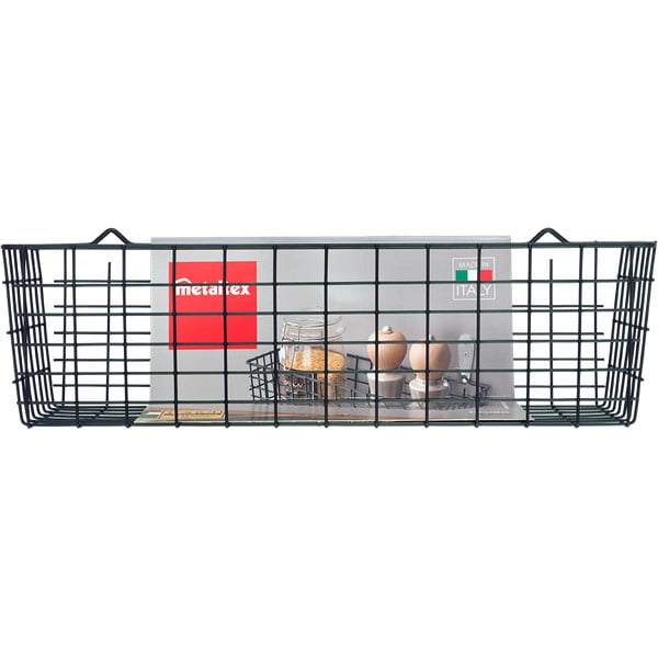 Melns sienas virtuves grozs Metaltex Koala Lava-image-3