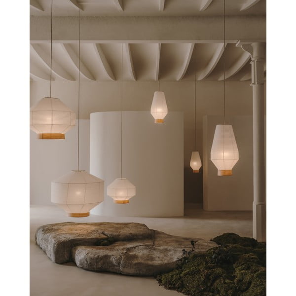 Balts abažūrs ø 30 cm Hila – Kave Home-image-1