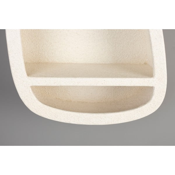 Krēmkrāsas daudzlīmeņu sienas plaukts 23 cm Veda – Dutchbone-image-4