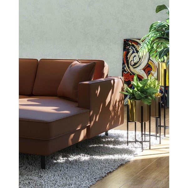 Konjakbrūns ādas stūra dīvāns (labais stūris) Kobo – MESONICA-image-3