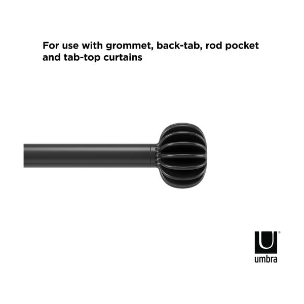 Tērauda regulējama aizkaru stanga 107–305 cm Finn – Umbra-image-4