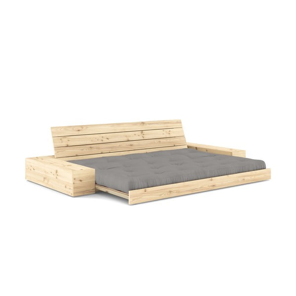 Pelēks izvelkamais dīvāns 244 cm Base – Karup Design-image-4