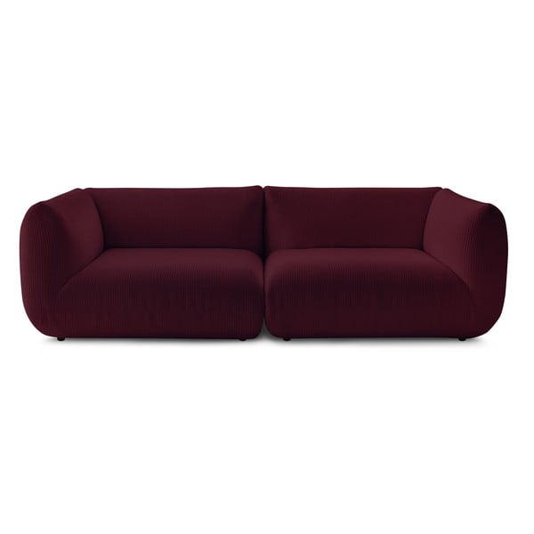 Bordo sarkans velveta dīvāns 260 cm Lecomte – Bobochic Paris