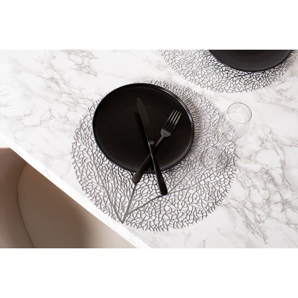 Sudraba krāsas galda paliktnis Tiseco Home Studio, ⌀ 38 cm-image-1