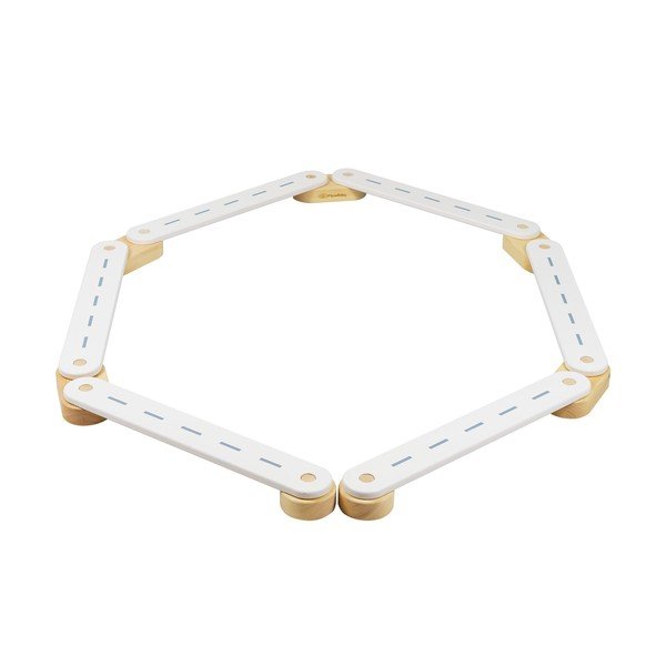 Balta priedes masīvkoka sensorā trase 10x408x5 cm Montessori – Meowbaby-image-2