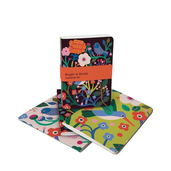 A6 izmēra pierakstu klades 64 lpp. (3 gab.) Birdsong – Roger la Borde-image-1