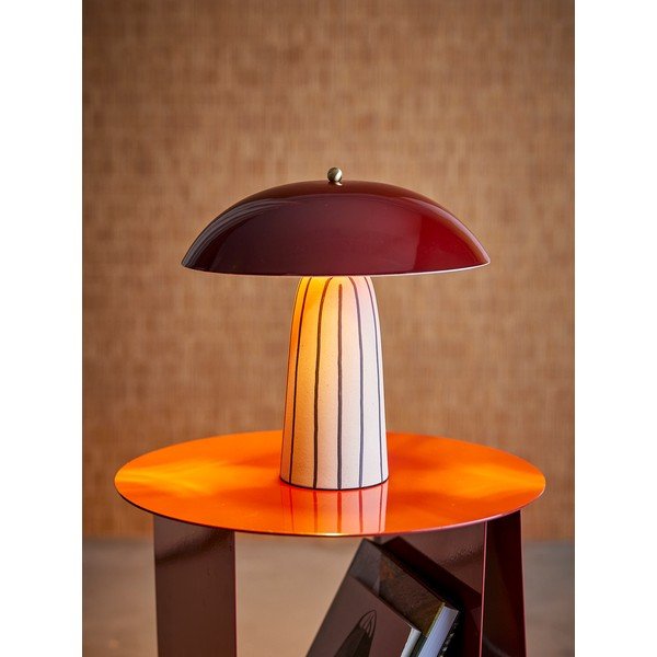Keramikas galda lampa ar metāla abažūru (augstums 32 cm) Arvid – Bloomingville-image-1