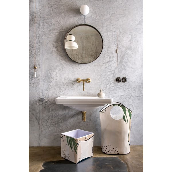 Bēšs mikrošķiedras uzglabāšanas kaste Butter Kings Abstract Dark, 32 l-image-1