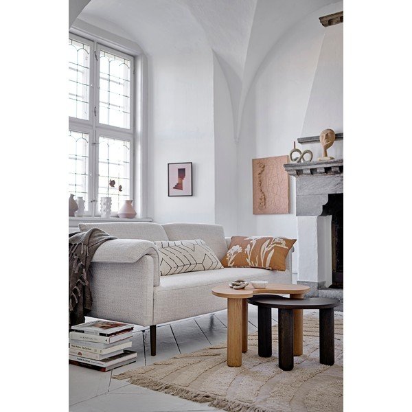 Tumši brūns gumijkoka masīvkoka žurnālgaldiņš 36x53 cm Luppa – Bloomingville-image-1