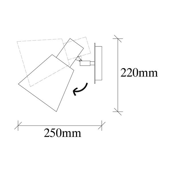 Sienas lampa zelta krāsā Opviq lights Kem-image-3